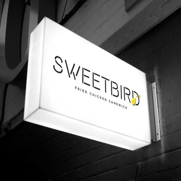 Illuminated light box sign for NYC storefront