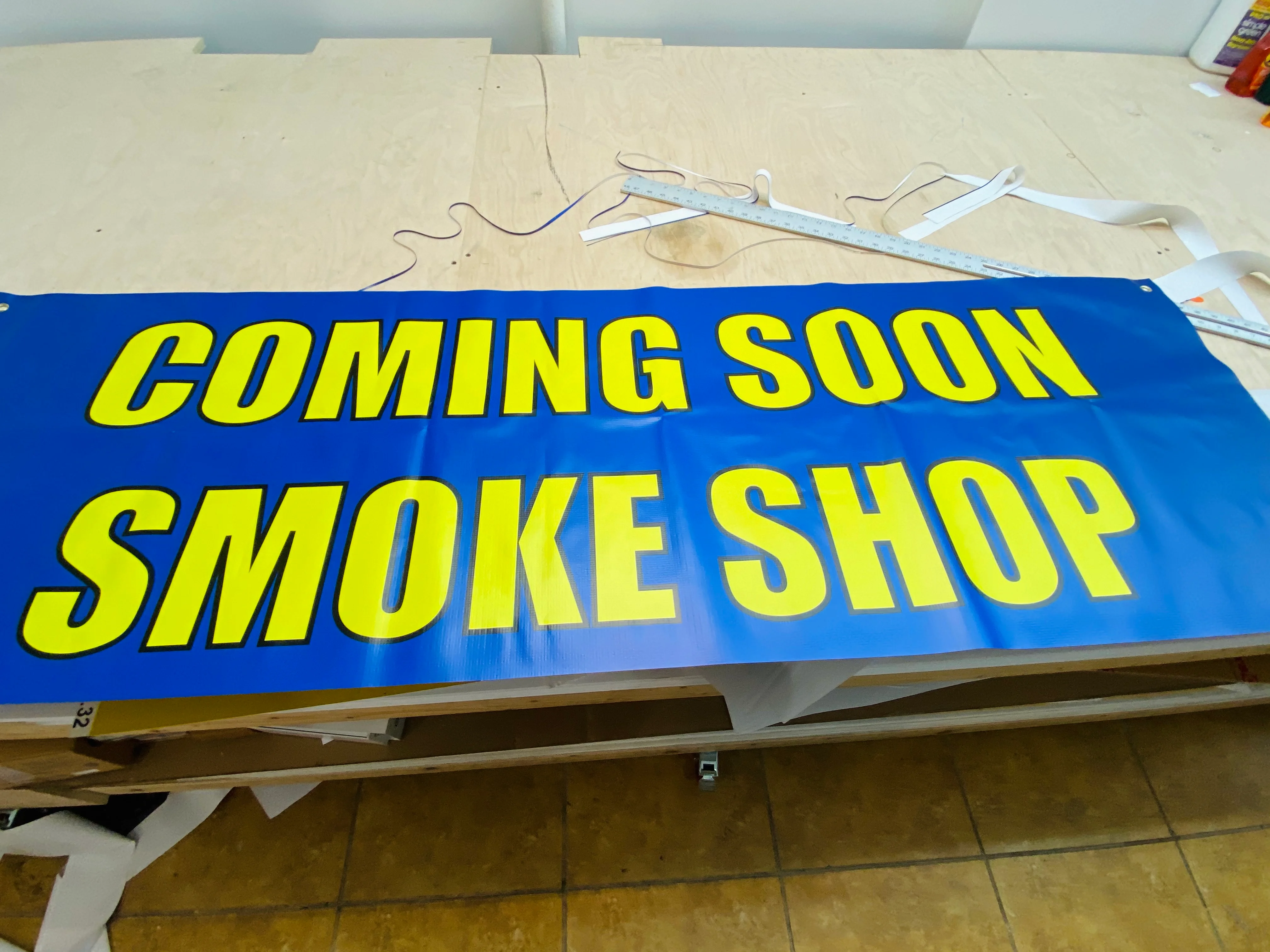 Custom metal sign fabricated and installed