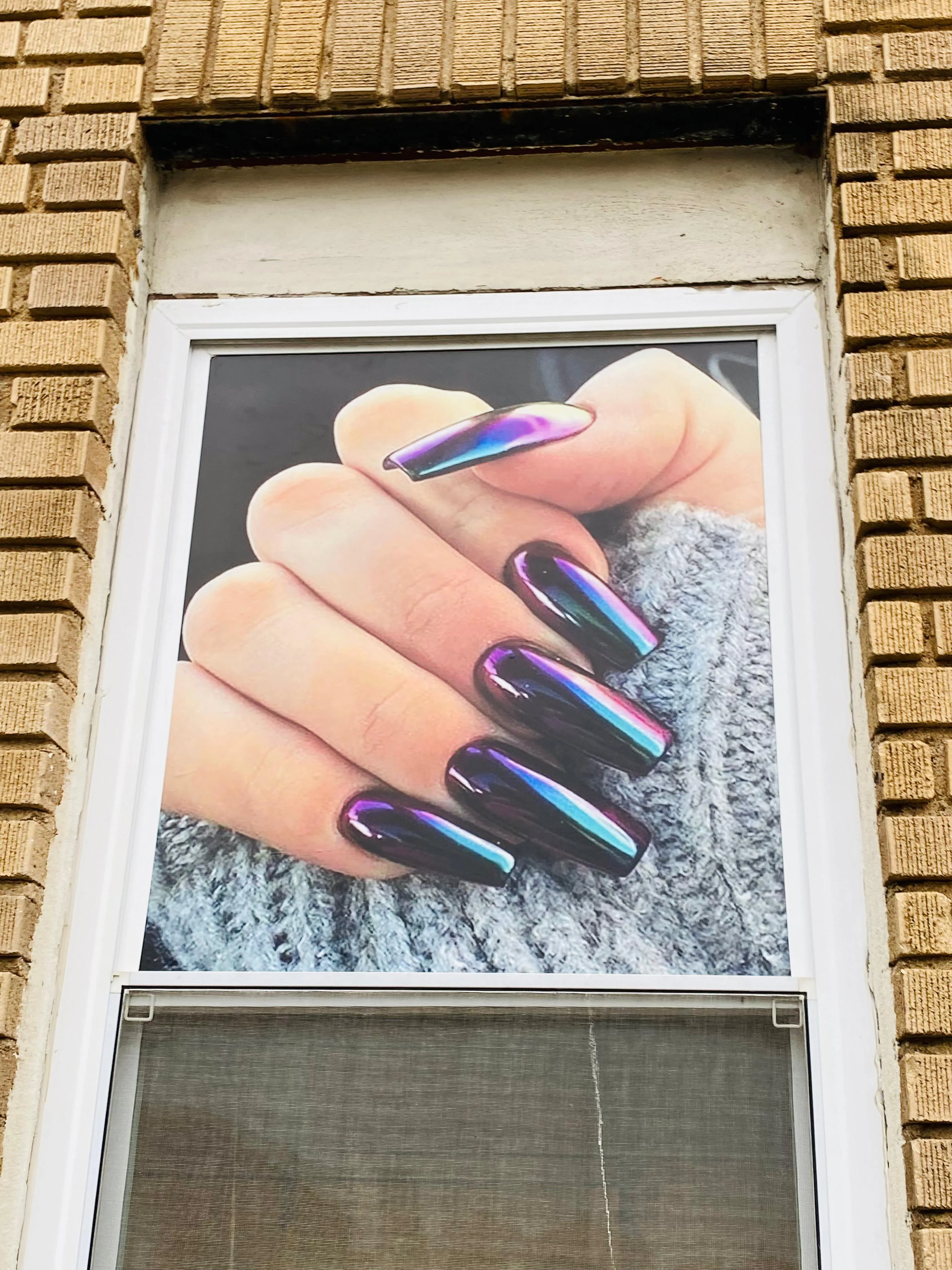 Custom window graphics for NYC storefront