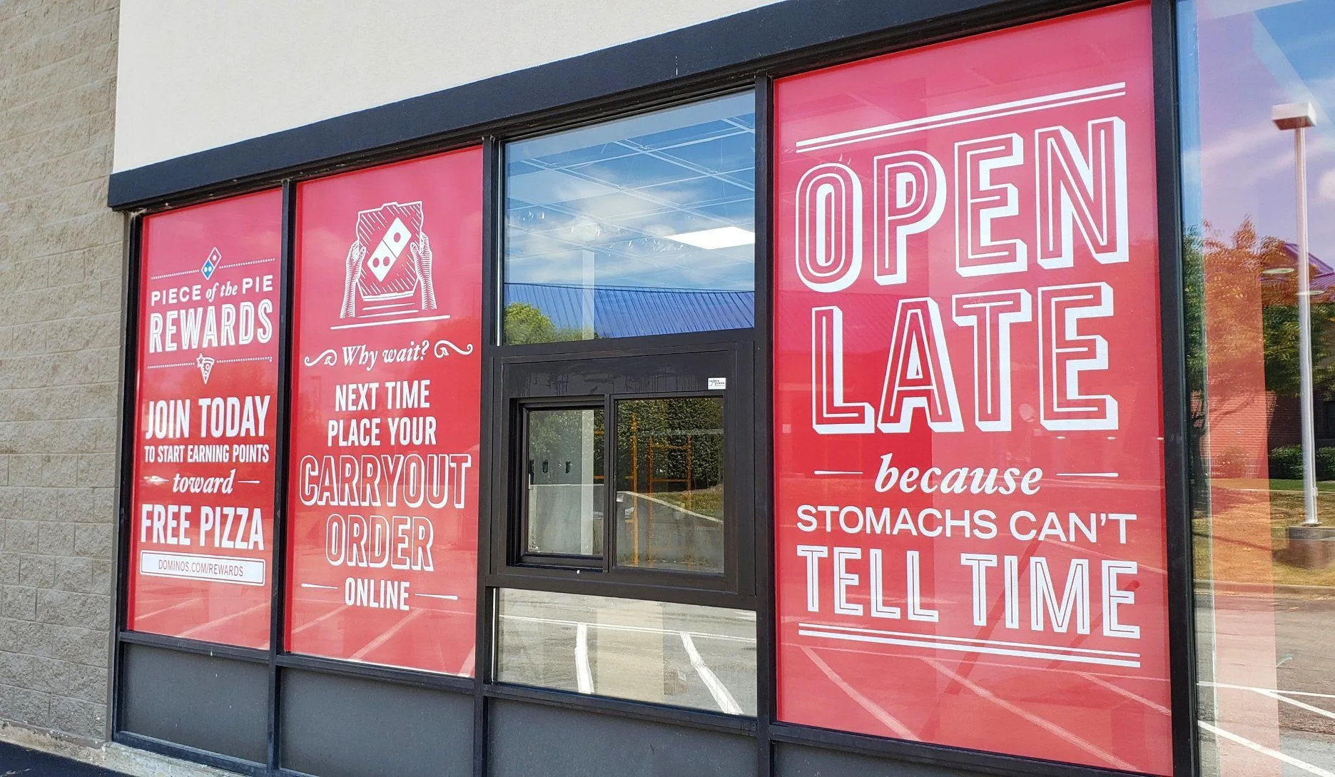Vinyl window graphics installed for NYC business